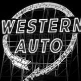 Square The Western Auto Sign Framed Photos