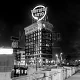 Square The Western Auto Sign and Building black and white Photos