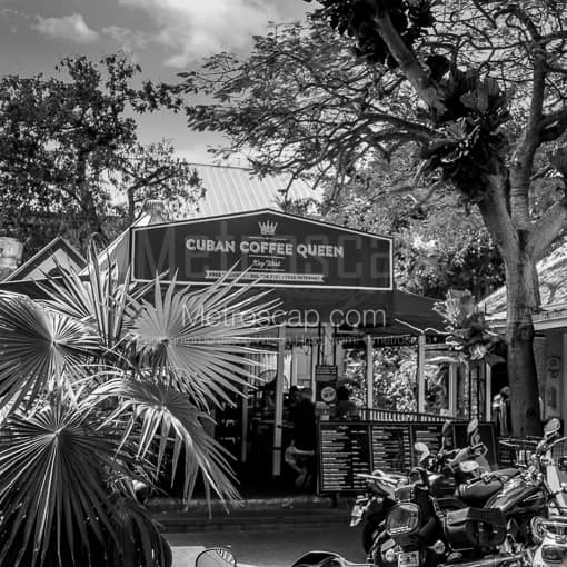 Cuban Coffee Queen -- Key West Black and White Photography