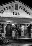 Vertical The Green Parrot Bar at Night Photography