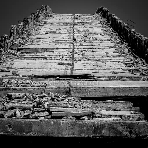 Old Bahai Honda Bridge -- Key West Black and White Photography