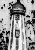 Vertical A Rusted Lighthouse on Clinton Market Photography