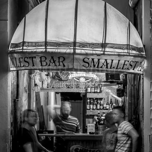 The Smallest Bar in Key West -- Key West Black and White Photography