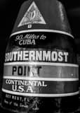Vertical The Southernmost Point Marker at Night Photography