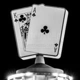 Square The Ace and King of Clubs on Fremont Street Framed Photos