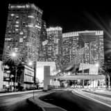Square Aria Resort and Casino at Night Framed Photos