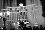 Horizontal The End of a Bellagio Fountain Show black and white Pictures