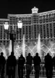 Vertical The Bellagio Fountains at Night Framed Photos