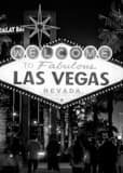 Vertical Tourists Gathered around the Fabulous Las Vegas Sign Framed Photos