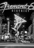 Vertical The Fremont East District Framed Photos