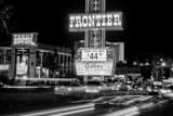 Horizontal The Frontier Casino Sign black and white Pictures