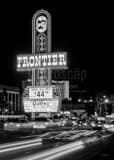 Vertical The Frontier Casino Sign black and white Pictures