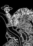 Vertical The Hacienda Horse and Rider Neon Sign at Fremont and Las Vegas Boulevard Framed Photos