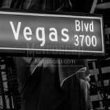 Square A Las Vegas Boulevard Street Sign Framed Photos