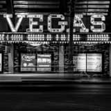 Square The Las Vegas Club on Fremont Street Framed Photos