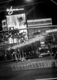 Vertical A Las Vegas Strip Trolly on Fashion Show Drive Framed Photos