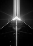 Vertical The Beam of Light Shooting Out of the Top of the Luxor Hotel and Casino black and white Photos