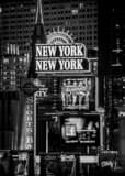 Vertical New York New York and the Monte Carlo Casino Framed Photos