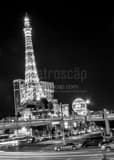 Vertical Paris Hotel and Casino and Ballys Casino from Flamingo Road Framed Photos