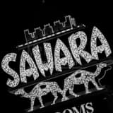 Square The Sahara Hotel and Casino Sign Framed Photos