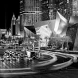 Square The Shops at Crystal Palace on Las Vegas Boulevard landscape black and white Photography