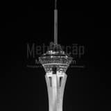 Square The Stratosphere Alone at Night Framed Photos