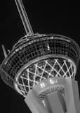 Vertical The Top of the Stratosphere black and white Pictures