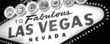 Panoramic The Las Vegas Sign black and white Pictures