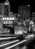 Vertical Looking North up the Las Vegas Strip at Excalibur Framed Photos