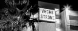 Panoramic A Vegas Strong Sign on a Casino Employee Parking Garage Framed Photos