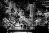 Horizontal The Wynn Waterfall at Night Framed Photos