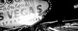 Panoramic Close Up Zoom Out of the Las Vegas Sign Framed Photos