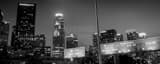 Panoramic 110 South to San Pedro landscape black and white Photography