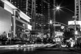 Horizontal LA Live at Night black and white Pictures