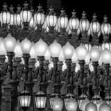 Square The LACMA Lamps close-up black and white Pictures