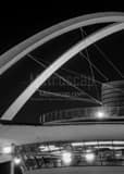 Vertical The LAX Theme Building landscape black and white Photography
