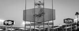 Panoramic The Back of the Dodger Stadium Score Board landscape black and white Photography