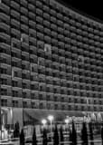 Vertical The Century Plaza Hotel landscape black and white Photography