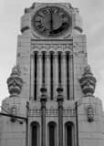 Vertical The Dead Clock on the Old Tower Theater landscape black and white Photography