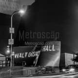 Square The Concert Hall at Night landscape black and white Photography
