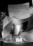 Vertical The Disney Concert Hall in Downtown LA black and white Pictures