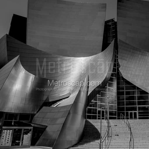 The Disney Concert Hall in Daylight -- Los Angeles Black and White Photos