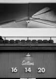 Vertical Dodger Stadium Sections 16 14 and 20 landscape black and white Photography