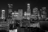 Horizontal Downtown Los Angeles at Night black and white Pictures