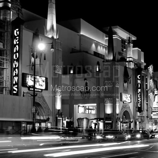 The Graumans Chinese Theater -- Los Angeles Black and White Photos