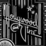 Square A Hollywood and Vine Neon Sign landscape black and white Photography