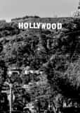 Vertical The Hollywood Sign black and white Pictures