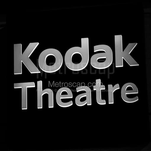The Kodak Theatre Sign -- Los Angeles Black and White Photos
