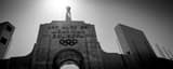 Panoramic The Los Angeles Memorial Coliseum black and white Pictures