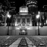 Square The Los Angeles Public Library landscape black and white Photography